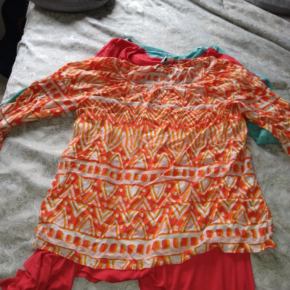 Long sleeve Orange Shirt